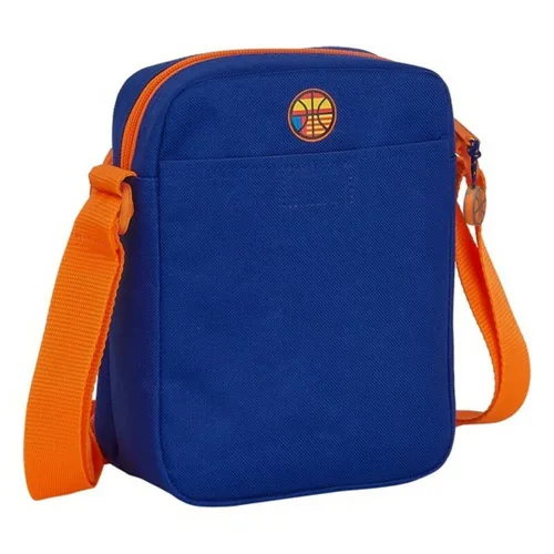 Vista 3 de Bandolera Valencia Basket M672 Azul Naranja 16 x 22 x 6 cm