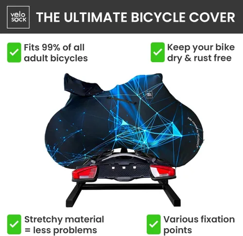 Vista 4 de VELOSOCK - Funda completa para bicicleta (rayo/carretera) – Mantiene suelos
