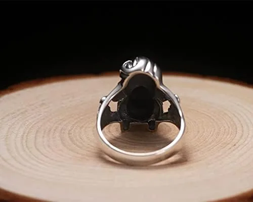 Vista 3 de Anillo de plata de ley 925 con símbolo de la suerte, dragón chino Pixiu