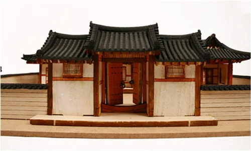 Vista 5 de Kit de modelo de madera de escritorio estilo coreano juego de casa / YG652 por Young Modeler