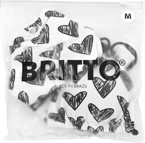 Vista 4 de BRITTO Conjunto de bikini Romero de dos piezas - Emily Black Hearts
