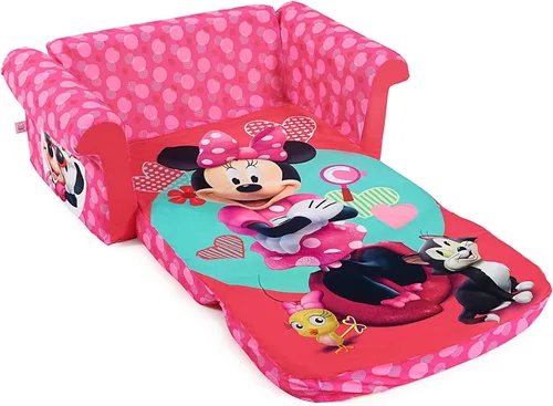 Vista 9 de Muebles Marshmallow para niños, sofá de espuma 2 en 1, Minnie Mouse, por Spin Master