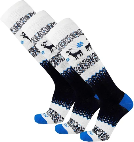 Vista 13 de Pure Athlete Calcetines de esquí de lana cálida de invierno – Pack de calcetines de esquí de merino para snowboard para mujeres y hombres 1 Par