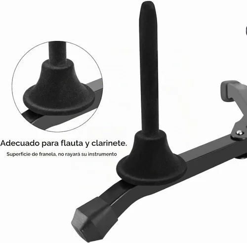 Vista 6 de EASTROCK Soporte para saxofón Alto&Tenor con 2 soportes para flauta
