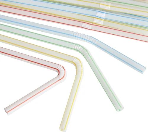 Vista 4 de GoodCook - Pajitas flexibles para uso diario, paquete de 50, multicolor