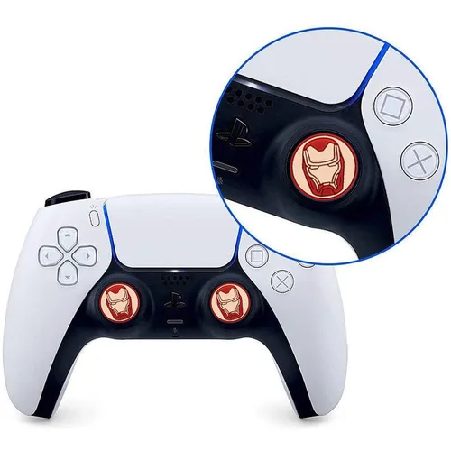 Vista 2 de 2Pcs Analog Thumb Grip Stick Cover, Wireless Controllers Game Remote Joystick Cap, Fantastic Non-Slip Silicone Handle Protection Cover for