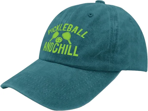 Vista 2 de devor Hats Pickleball and chill Dad Hat for Men Funny Hats Adjustable
