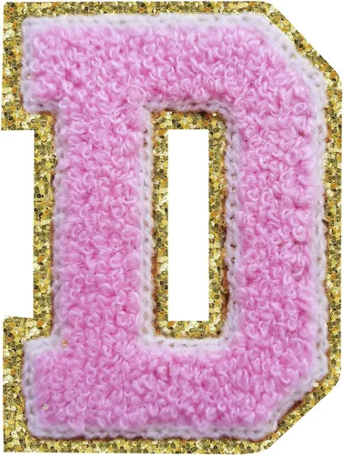 Vista 159 de 3Pcs Letter Patches Varsity Glitters Chenille,SPRT Iron on Blue Letter Patch,Alphabet Cloth Patch for Team Costume Decoration 3.1in Height S