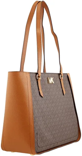 Vista 3 de MICHAEL Michael Kors Sylvia - Bolso de mano para mujer con logotipo de medios mixtos