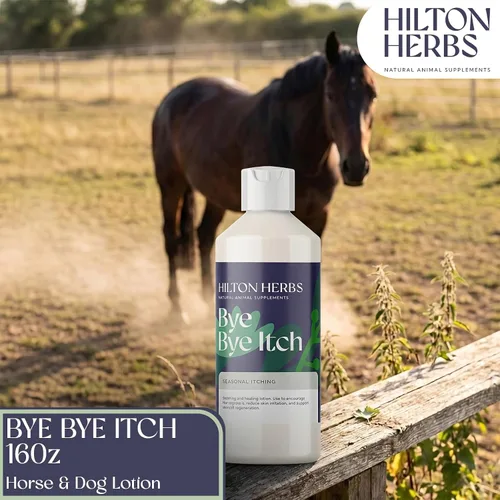 Vista 2 de Hilton Herbs Bye Bye Itch Skin Allergy Loción para Caballos / Perros 16 fl oz