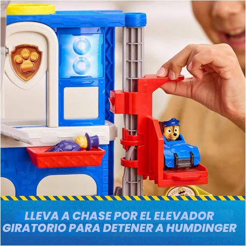 Vista 4 de Paw Patrol: Pup Squad, Search & Rescue HQ Playset con vehículo y 2 figuras