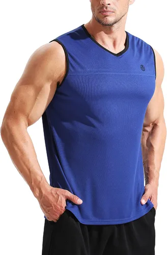 Vista 5 de NELEUS Camiseta sin mangas Dry Fit para hombre