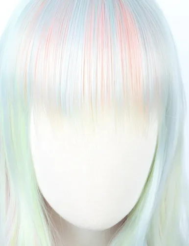Vista 5 de Linfairy Peluca de cosplay de onda larga Ombre para Halloween disfraz de diamante para mujer