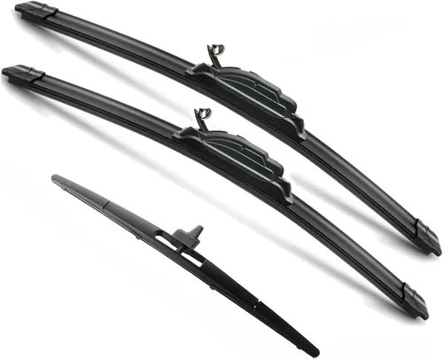 Vista 27 de JustCar - 3 limpiaparabrisas para Jeep Wangler 2007-2017 y Jeep Wrangler JK 2008-2018, repuesto de equipo original - 15, 15 y 12E pulgadas - juego