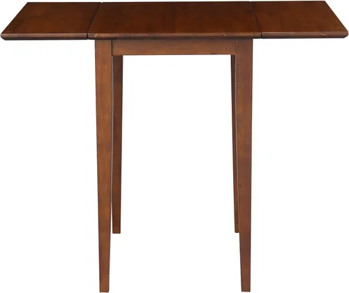Vista 5 de IC International Concepts Mesa de madera maciza, 36 pulgadas, sin terminar Espresso