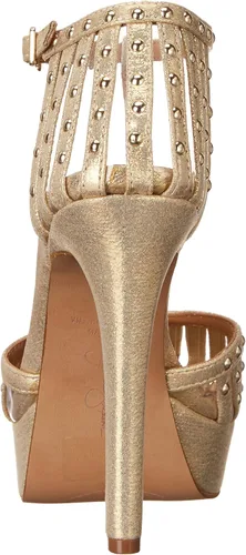Vista 3 de Jessica Simpson Bakir NegroBlanco Correa De Tobillo Tacón De Aguja Rhinestone Bombas