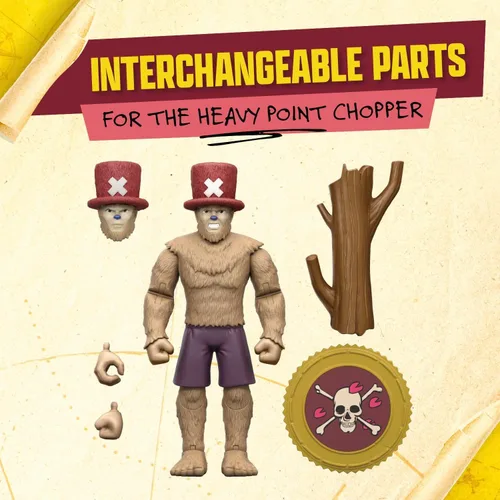 Vista 5 de One Piece Figura de acción Heavy Point Chopper, 2 accesorios