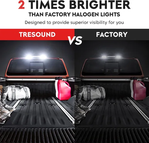 Vista 11 de Tercera tercera luz de freno LED para Ford F150 2015-2017 Lámpara de carga trasera Luz de freno de montaje alto (lente humo de carcasa cromada)
