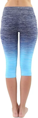 Vista 3 de Medias de tres cuartos para mujer - Ropa de moda de ajuste de compresión - Pantalones de yoga opacos