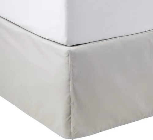 Vista 29 de Amazon Basics Falda de cama plisada ligera, individual, blanco brillante, sólido, (paquete de 8)