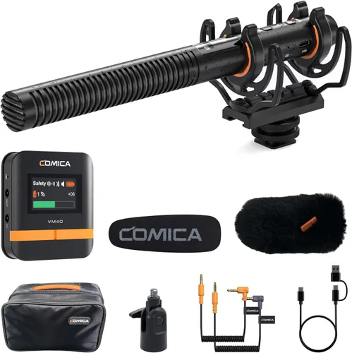 Vista 11 de COMICA VM30 Micrófono inalámbrico de escopeta con salida USB-C y 0.1 in