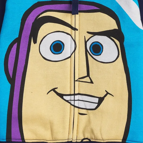Vista 4 de Disney Toy Story Big Face - Sudaderas con capucha y cremallera de personajes Buzz Lightyear, Sheriff Woody Niños y niñas, talla unisex