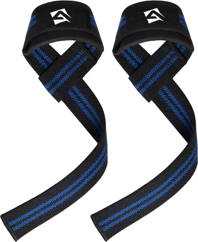 Vista 2 de AQF Weight Lifting Straps, Padded Cotton Gym Wrist Straps for Deadlifts