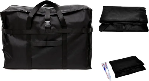 Vista 2 de Bolsa de viaje extra grande para equipaje a cuadros antirrobo, 28 pulgadas, 120 L