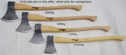 Vista 4 de Biber Muller Castor-Hacha Broad Broad Broad 56.44 oz,5.65 Pound– Línea Classic-S – Mango de nogal americano – Forjado a mano en Austria- 7019,16