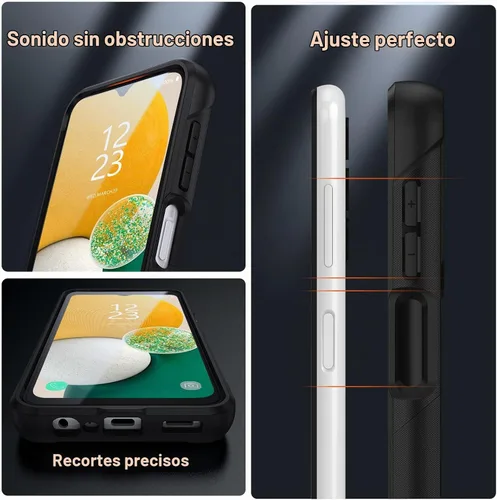 Vista 6 de Funda diseñada para Samsung Galaxy A13 5G, Galaxy A32 5G, regalo de grado militar, funda protectora contra caídas a prueba de golpes para Galaxy A13