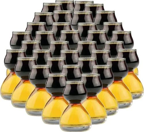 Vista 8 de QUAFFER Vaso de chupito de doble burbuja en capas de PLÁSTICO – Vaso de chupito transparente para chupitos suaves y sabrosos – Divertidos y únicos