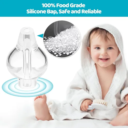 Vista 6 de Aspirador nasal para bebés, sistema de enjuague sinusal profesional para bebés, limpiador nasal portátil, dispositivo de enjuague rápido para bebés