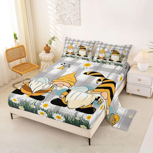 Vista 10 de Erosebridal Juego de sábanas de rosas tamaño individual, color azul, diseño romántico para mujeres, niñas, esposa, pareja, día de San Valentín