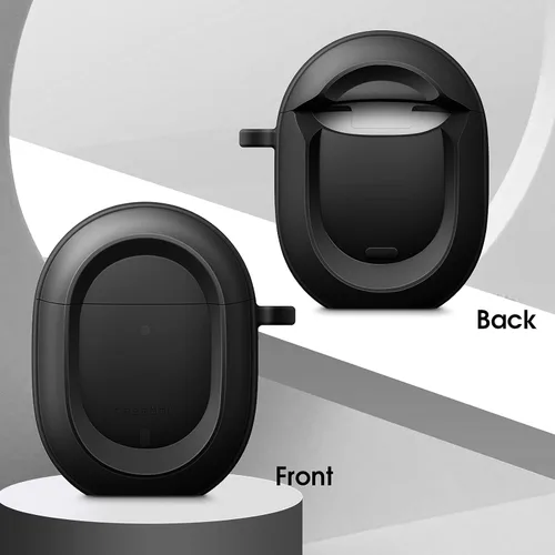 Vista 7 de CaseBot Funda para Pixel Buds Serie A 2021 y Pixel Buds 2 (2020), protección resistente [LED frontal visible] (negro)
