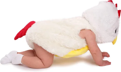 Vista 2 de Dress Up America Baby Rooster Costume - Infant Halloween Chicken Costume For Girls And Boys