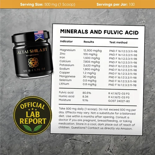 Vista 8 de Resina Altai Shilajit Shilajit pura de 1.76 onzas, Shilajit de grado dorado, suministro para 6 meses, para vitalidad y claridad mental, método