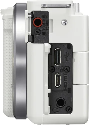 Vista 7 de Sony - Cámara de vlog sin espejo Alpha ZV-E10 - Solo cuerpo - Blanco 2-Blanco