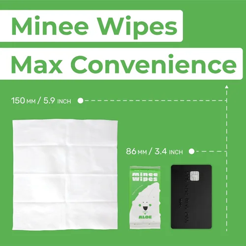 Vista 6 de Toallitas de viaje Impossibly Compact - 99.5% de agua - Seguras para pieles sensibles, resellables, gruesas y duraderas - para adultos y niños