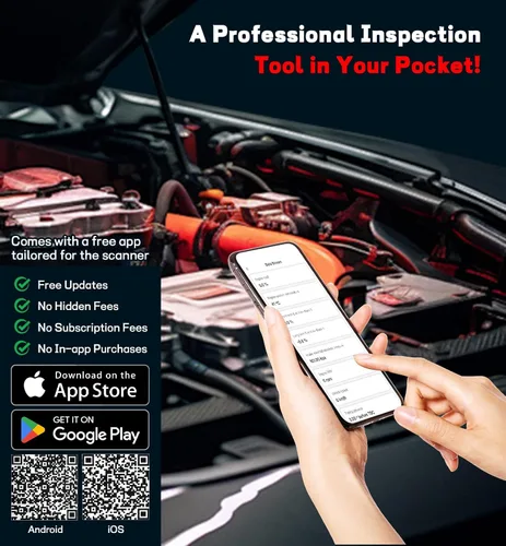 Vista 4 de QYQBOON Escáner OBD2 Bluetooth para automóviles - Herramientas de escaneo OBD2 inalámbricas y lector de códigos para iPhone/Android, herramienta