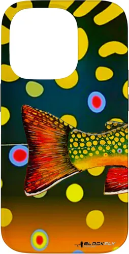 Vista 17 de Brook Trout Fly Fishing Trout Skin Phone Case by Black Fly Case for iPhone 17