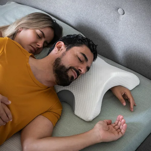 Vista 2 de Almohada Viscoelástica Cervical para Parejas Cozzy InnovaGoods