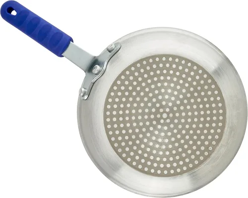 Vista 5 de Winco AFPI-8NH, sartén de aluminio lista para inducción de 8 pulgadas con revestimiento antiadherente, sartén con funda de silicona