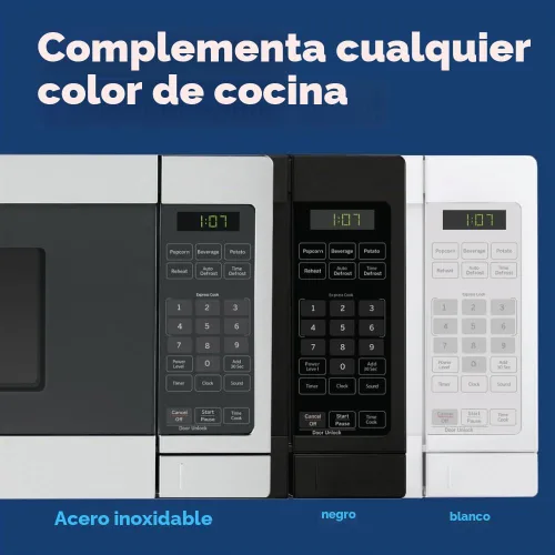 Vista 6 de [Usado] GE GCHK07N1WBB - Horno microondas para encimera, 700 vatios, 0.7 pies cúbicos, negro, GCHK07N1WBB