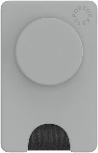 Vista 5 de Cartera para teléfono PopSockets con soporte expandible, tarjetero para teléfono - Gris tecnológico Gris(Tech Grey)