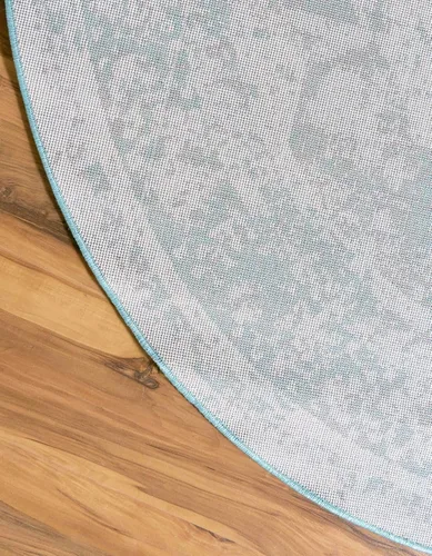 Vista 138 de Unique Loom Sofia Collection - Alfombra de área - Salle Garnier (3' 3" x 5' 3" Rectángulo, Turquesa/Azul)