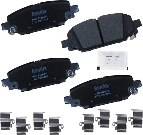 Vista 255 de Bendix Priority1 CFC154 - Juego de pastillas de freno de disco para Avanti II, Century, LeSabre, Regal, Riviera, chasis comercial, DeVille
