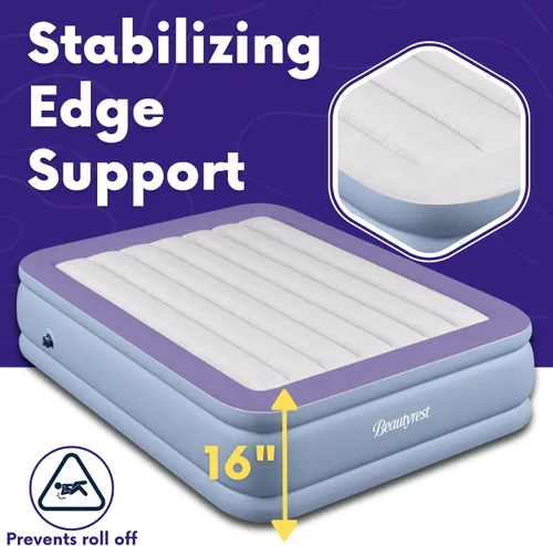 Vista 6 de Simmons beautyrest Hi-Loft Express colchón: raised-profile de aire inflable cama de aire con bomba de exterior, full