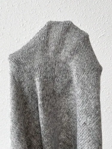 Vista 4 de SHENHE Vestido tipo suéter de punto largo con cuello en V y ajuste holgado para mujer