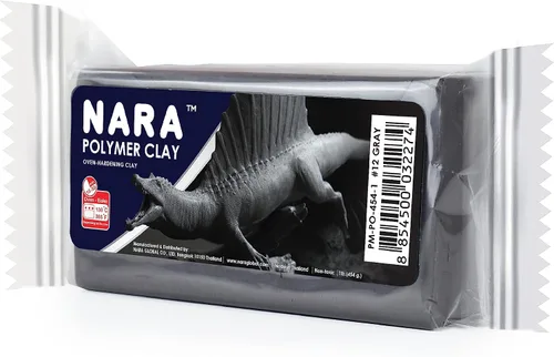 Vista 10 de NARA Arcilla de polímero para hornear, 1 color, 1 bloque, 16.01 oz (1 libra) (negro)