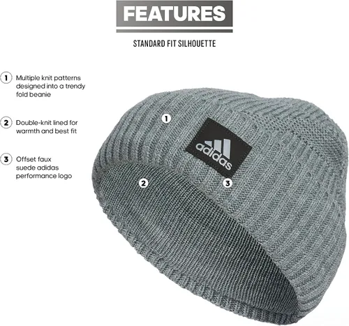 Vista 2 de adidas Gorro con nudo de pino para hombre